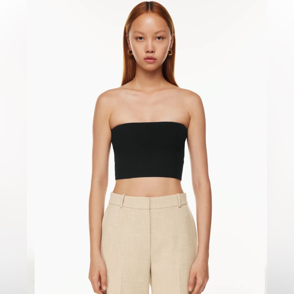 Aritzia Black Strapless Top